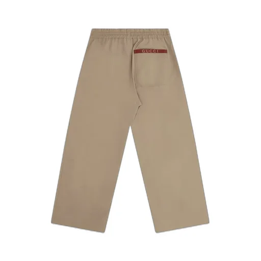Gucci Kids Logo Printed Wide Leg Pants