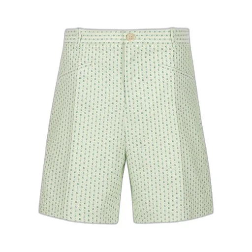 Gucci Kids Button Detailed Striped Shorts