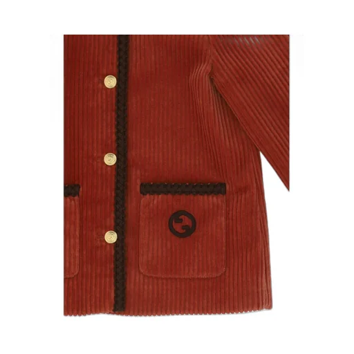 Gucci Kids Single-Breasted Corduroy Blazer