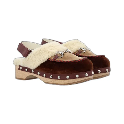Gucci Kids Horsebit-Detailed Slingback Clogs