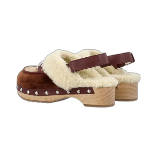 Gucci Kids Horsebit-Detailed Slingback Clogs