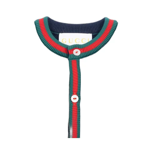 Gucci Kids Button-Up Crewneck One-Piece