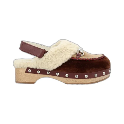 Gucci Kids Horsebit-Detailed Slingback Clogs