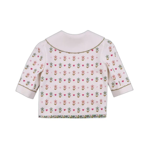 Gucci Kids Floral-Embroidered Straight Hem Coat