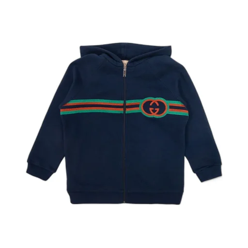 Gucci Kids Zip-Up Long-Sleeved Hoodie