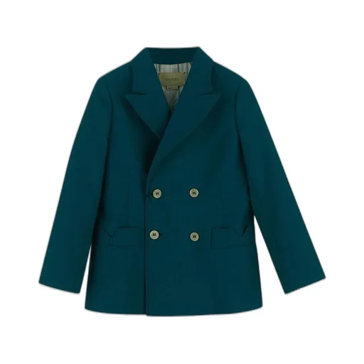 Gucci Kids Double-Breasted Long-Sleeved Jacket