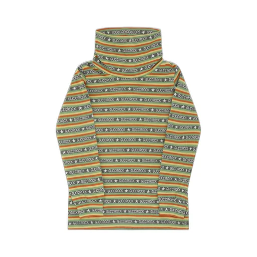 Gucci Kids Striped Roll Neck Jumper
