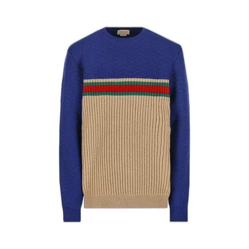 Gucci Kids Web Detailed Long-Sleeved Jumper