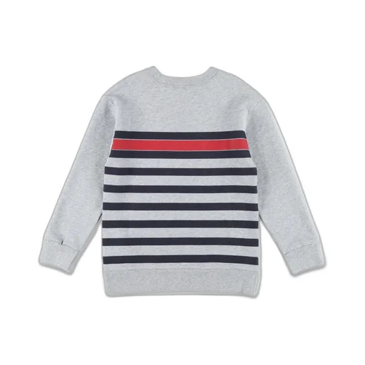 Gucci Kids Logo Printed Striped Sweatshirt