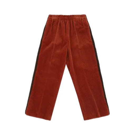 Gucci Kids Logo Embroidered Corduroy Trousers
