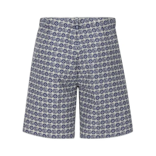 Gucci Kids All-Over Patterned Belted Shorts