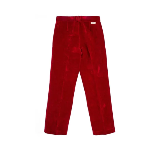 Gucci Kids Velvet Logo Patch Pants