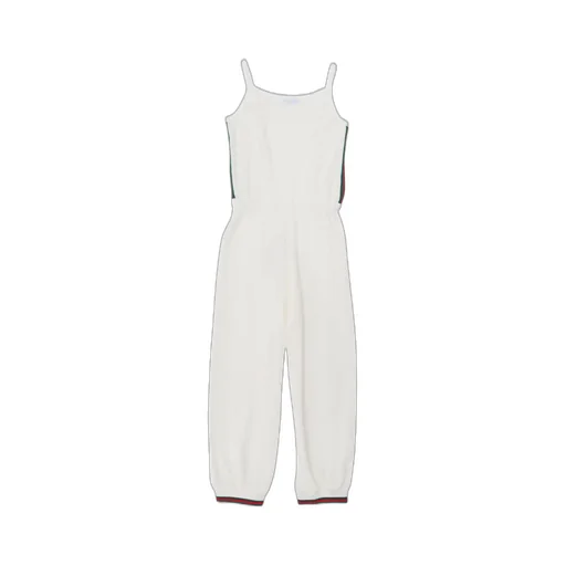 Gucci Kids Rib Trim Sleeveless Dungarees