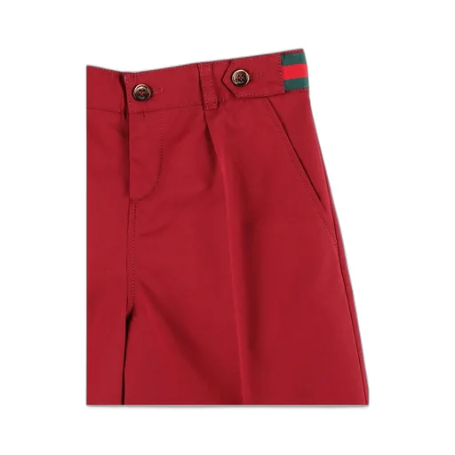 Gucci Kids Button Fastened Poplin Shorts