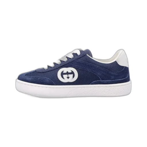 Gucci Kids Interlocking G Lace-Up Sneakers