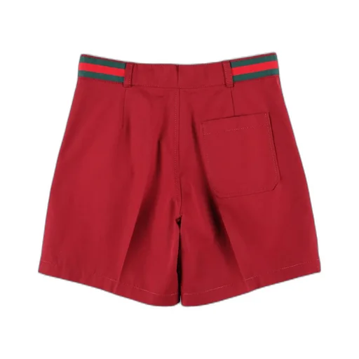 Gucci Kids Button Fastened Poplin Shorts