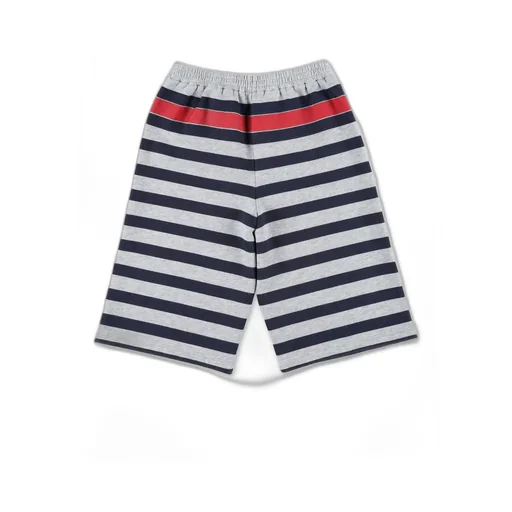 Gucci Kids Logo Printed Striped Shorts