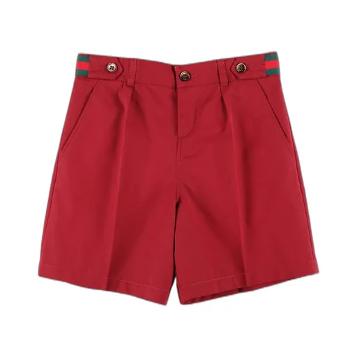 Gucci Kids Button Fastened Poplin Shorts