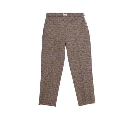 Gucci Kids Gg Supreme-Patterned Tapered Pants