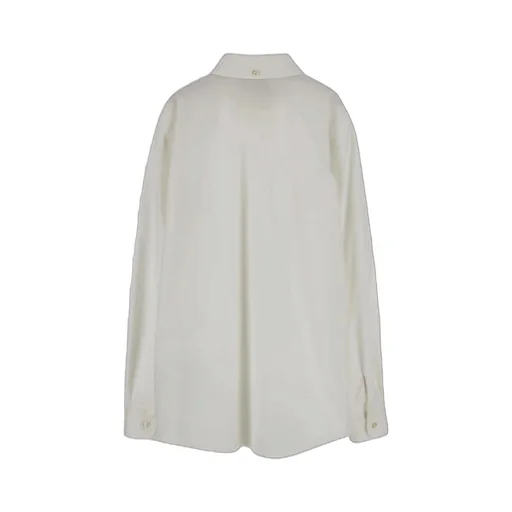 Gucci Kids Logo Embroidered Curved Hem Shirt