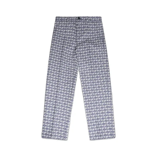Gucci Kids All-Over Patterned Straight Leg Trousers