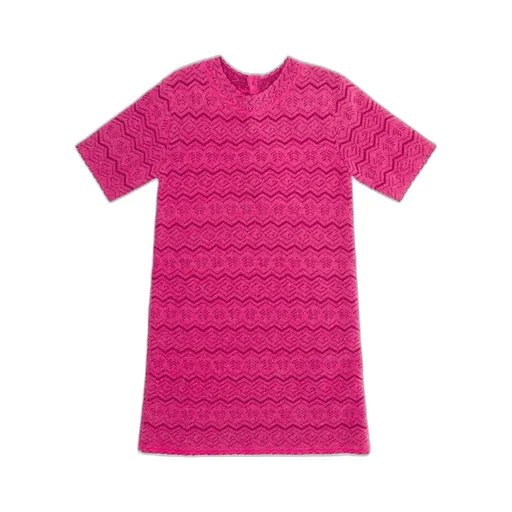 Gucci Kids Floral G Rhombus Lace Mini Dress