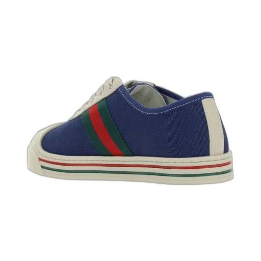 Gucci Kids Round Toe Lace-Up Sneakers