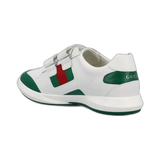 Gucci Kids Ace Web Detailed Trainers