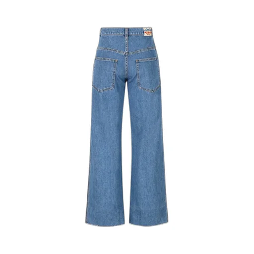 Gucci Kids Logo Patch Flared Jeans
