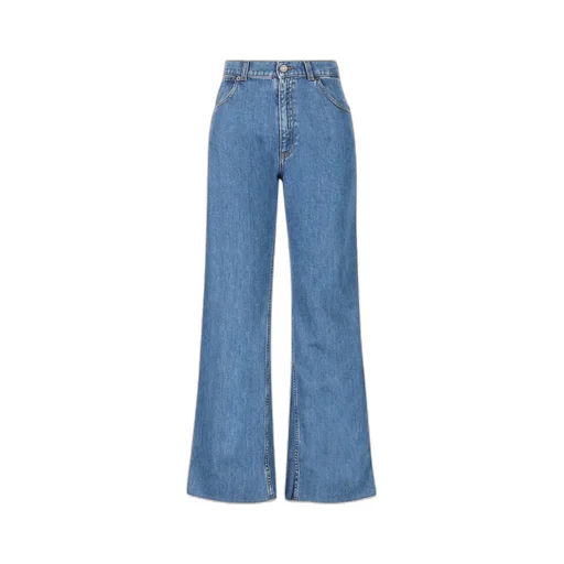 Gucci Kids Logo Patch Flared Jeans