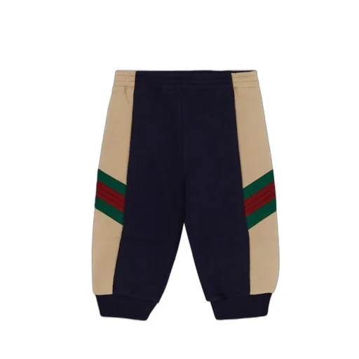 Gucci Kids Web-Stripe Trim Tapered Pants