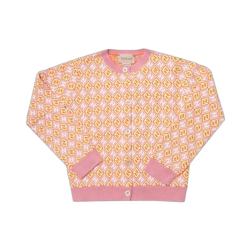 Gucci Kids Monogram Long-Sleeved Cardigan
