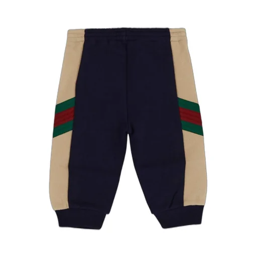Gucci Kids Web-Stripe Trim Tapered Pants