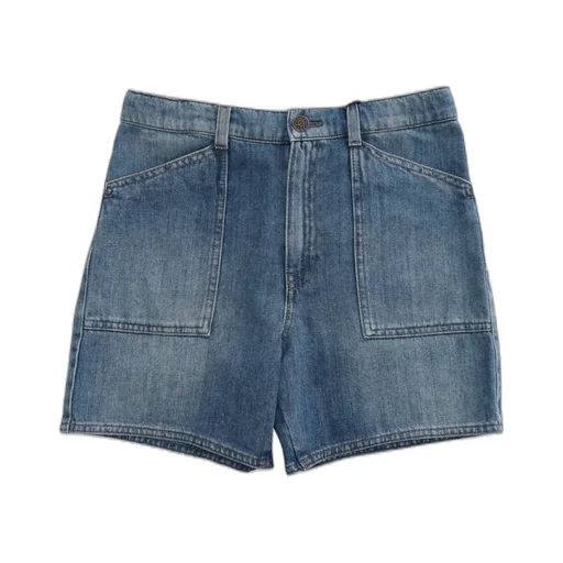 Gucci Kids Logo Patch Denim Shorts