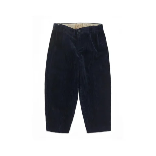 Gucci Kids Double G Velvet Tapered Trousers