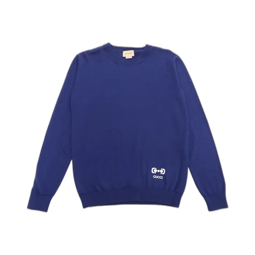 Gucci Kids Logo Intarsia Crewneck Jumper