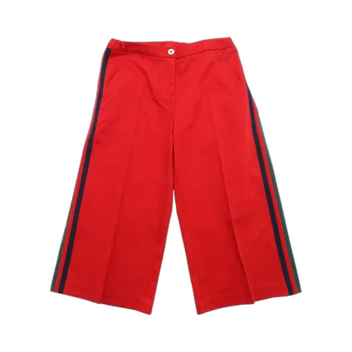 Gucci Kids Wed Ribbon Wide Leg Trousers