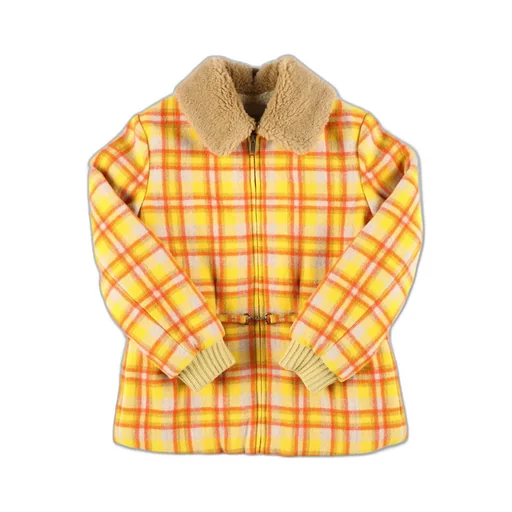 Gucci Kids Checked Zip-Up Bomber Jacket