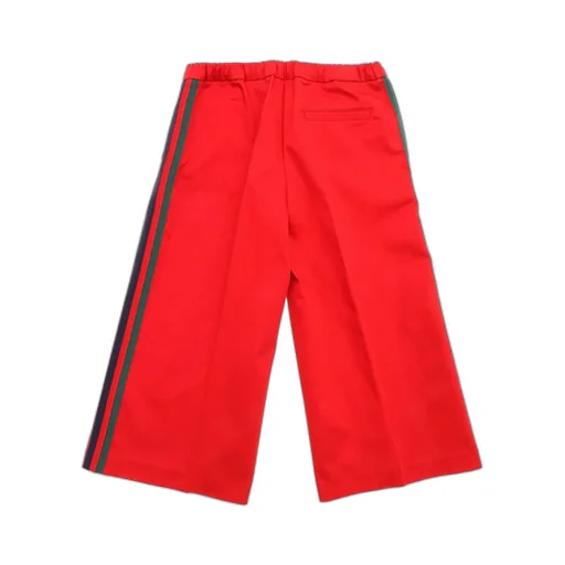 Gucci Kids Wed Ribbon Wide Leg Trousers