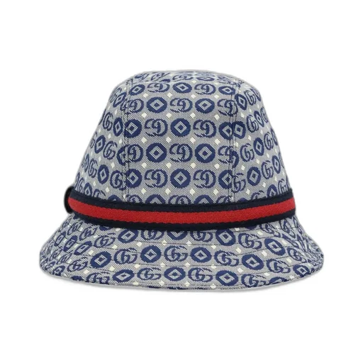 Gucci Kids Allover Gg Logo Printed Bucket Hat
