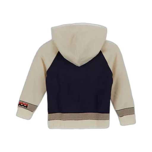 Gucci Kids Intarsia-Knit Logo Zip-Up Hooded Jacket