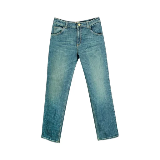 Gucci Kids Horsebit Logo Patch Jeans