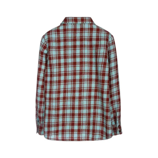 Gucci Kids Plaid Patterned Long-Sleeved Shirt