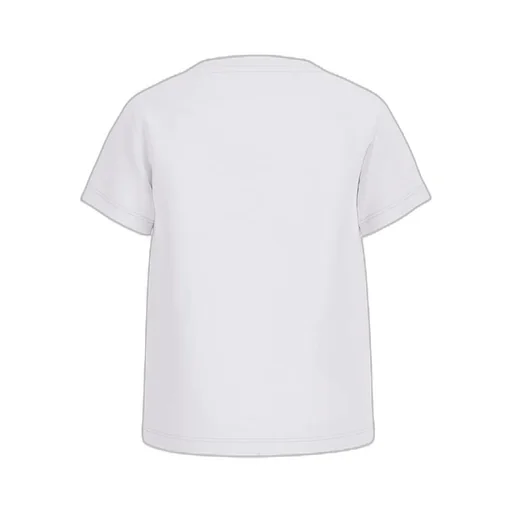 Guess Triangle Logo Printed Crewneck T-Shirt