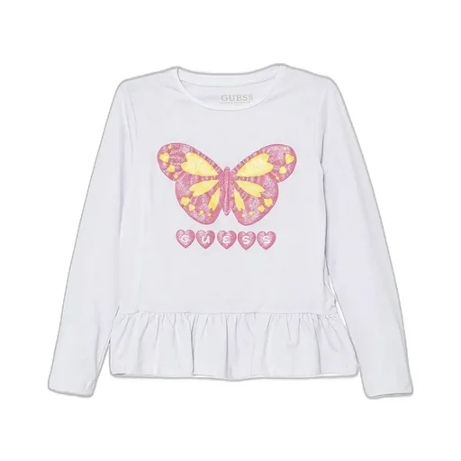Guess Kids Printed Ruffled Hem Top