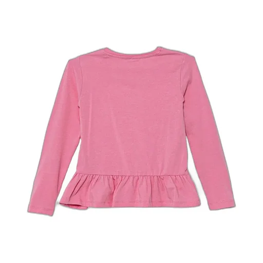 Guess Kids Printed Ruffled Hem Top