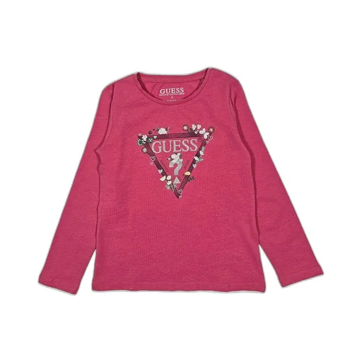 Guess Kids Logo Printed Long Sleeved T-Shirt