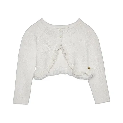 Guess Kids Ruffled Cropped Cardigan
