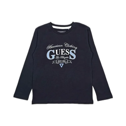 Guess Kids Logo Printed Long Sleeved T-Shirt