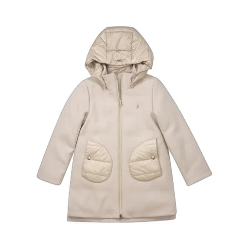 Herno Kids Panelled Hooded Coat
